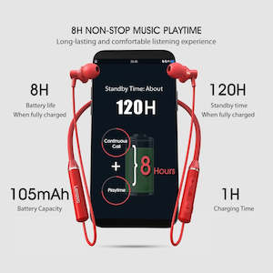 Wireless Magnetick Neckband Headphone