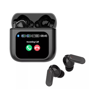 Wireless Bluetooth Earbuds Touch Screen ANC ENC Bass Headphones
