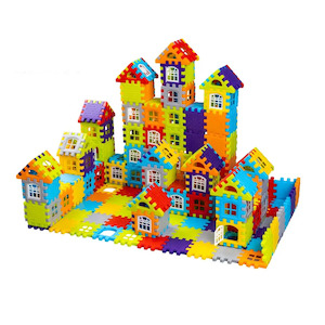 Tv Entertainment: 100pc Building Block Toy Set Playing Home For Over 3 Years Old Kids