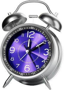 Quartz Retro Analogue "ALARM CLOCK" Night Light Table Clock Alarm for Heavy Sleeper