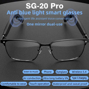 AI Smart Bluetooth Glass with Music Speaker, UV Protection - For Travel & Business
