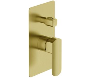 Tapware Mixers: ELEMENTI ION DIVERTER MIXER - BRUSHED BRASS