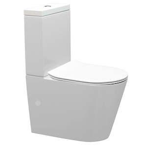 Toilets: ELEMENTI LSPEC CC BTW TOILET SUITE TOP/BOTTOM INLET