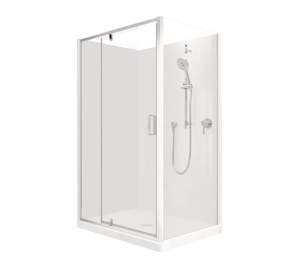 Showers: ENGLEFIELD VALENCIA ELITE CORNER PIVOT SHOWER 1200MMx900MM - 4 COLOURS