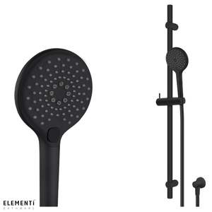 Splash Plus Round Slide Shower 900mm 3 Function - Black