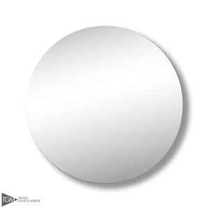 Polish Edge Round Mirror with Hidden Fittings - Mirrox