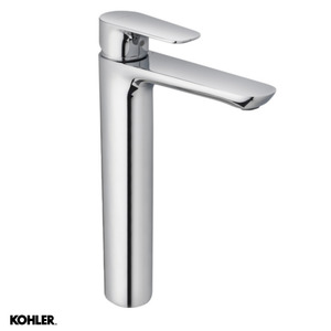 Basin Taps Mixers: Aleo Tall Single Lever Basin Mixer - Polished Chrome