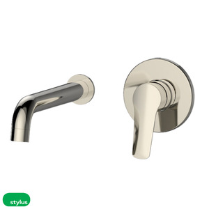 Tapware: Basis R4 Wall Basin/Bath Mixer 220mm - 3 Colour Options