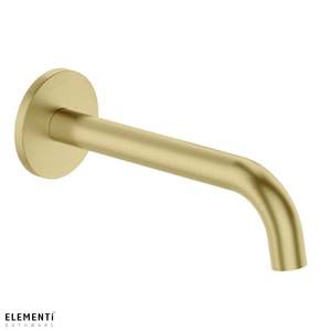 Tapware: Uno Curved Bath Spout - 5 Colour Options