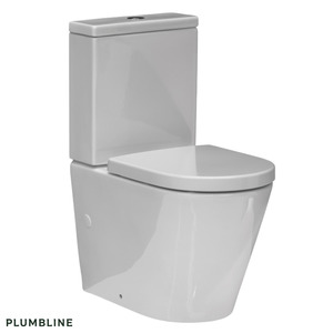 Toilet Suites: Evo Rimless Back To Wall Toilet Suite Thick Seat