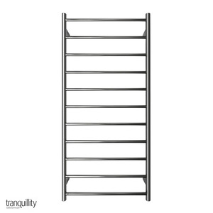 Heated Towel Rails: Executive 11 Bar Round Heated Towel Rail - 3 Colour Options
