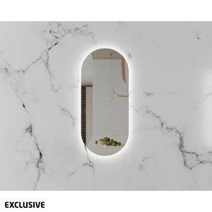 Avant Oval Backlit Mirror with Demister 450mm x 900mm