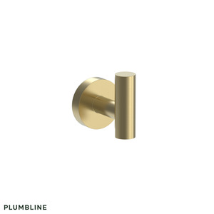 Bathroom 1: Plumbline Tube Robe Hook - 5 Colour Options