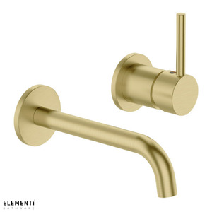 Bathroom 1: Elementi Uno Wall Mounted Bath Mixer - 5 Colour Options