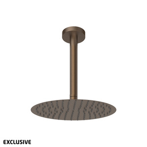 Pioneer Rain Shower 300mm & Ceiling Arm 200mm - 6 Colour Options