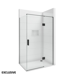 Scenic 2-Sided Hinged Shower 1200mm x 900mm Right Hand - 2 Wall / 2 Colour Options