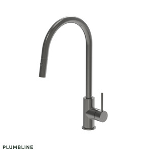 Kitchen: Plumbline Tube Kitchen Mixer with Pull Out Spray - 5 Colour Options