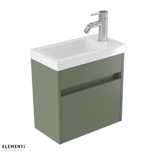 Bathroom 1: Elementi Novara Wall Hung Vanity 440mm - 11 Colour Options