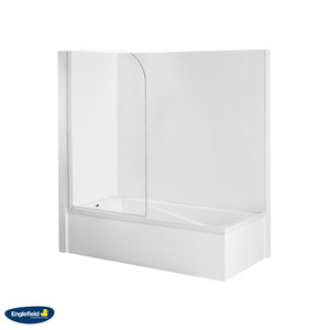 Englefield: Englefield Duo II Shower Over Bath Combo with Single Bath Screen - 2 Sizes / 3 Wall Options