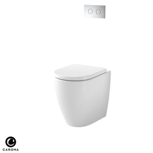 Toilet: Caroma Urbane II Cleanflush Compact Invisi-Series II Wall Faced Toilet Suite