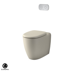 Toilet: Caroma Contura II Cleanflush Invisi-Series II Wall Faced Toilet Suite - Available in 3 Colours