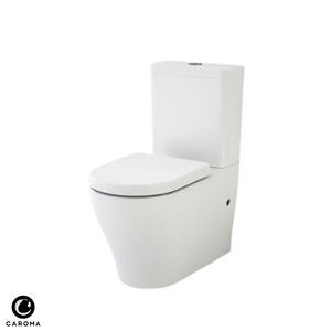 Toilet Suites: Caroma Luna Cleanflush Wall Faced Toilet Suite - Bottom Inlet