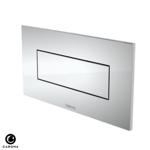 Caroma Invisi Series II Rectangle Metal Single Flush Plate & Buttons - Available&hellip;