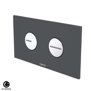 Caroma Invisi Series II Round Dual Flush Plate & Buttons (Plastic) - Available in 2 Colours