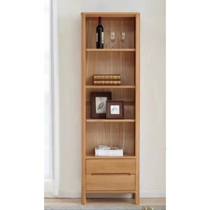 Navia Natural Solid Oak Slim Bookshelves