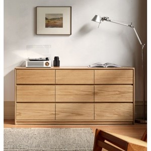 Haven solid oak 9 Drawer Lowboy Dresser