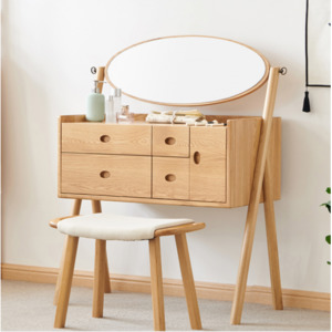 Berlin solid Oak Dressing set