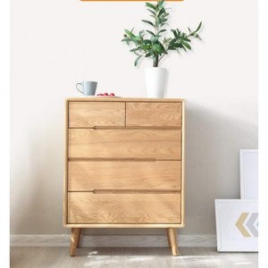 Berlin solid oak 5 Drawer Tallboy