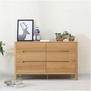 Navia Natural Solid Oak 3+3 Drawers Lowboy