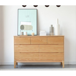 Nordic Natural Solid oak 3+4 Drawer Lowboy