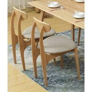 Berlin Solid Oak Dining Chair with fabric seat