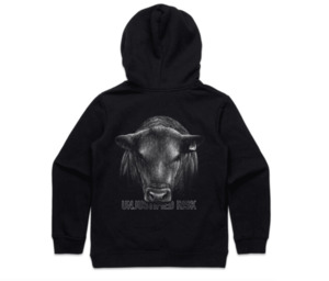Unjustified Risk Angus Bull Youth Hoodie - Unjustified Risk