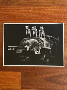 Products: Black Pig Hunting Fine Art Print - Unjustified Risk