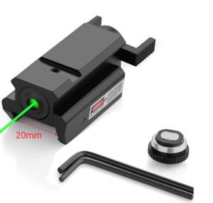 General: Airsoft mini Green laser 20mm Picatinny Rail