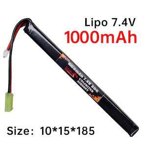 Battery Chager: UAS - 7.4V 1000mAh Lipo Battery - Long stick