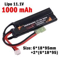Battery: UAS - 11.1V 1000mAh 30C Lipo Battery - Nunchuck