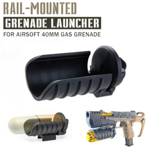 Grenades And Launchers: Action Army Rail-Mounted Airsoft 40mm gas Grenade Launcher