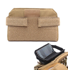 Vest: Tactical Map Mobile Phone holder Molle pouch -Tan