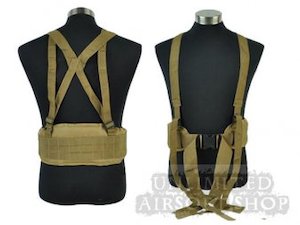Belt: Tactical Waist Padded Belt with H-shaped