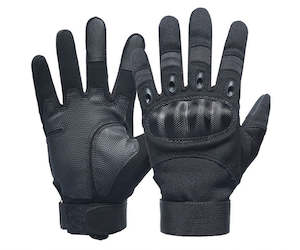Full Finger Combat Military Gloves - Black