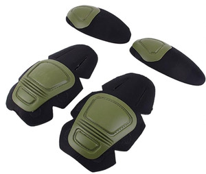 Clothes: Airsoft Protective Knee Pads Elbow Pads - OD Green