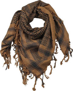 Scarves: Military Arab Shemagh Kafiya Scarf Mask- Tan