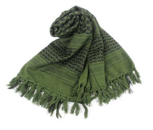 Military Arab Shemagh Kafiya Scarf Mask-OD Green