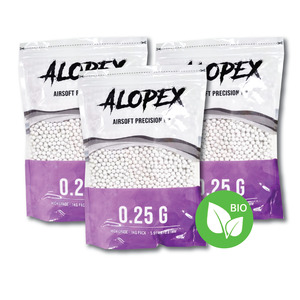 Alopex - Airsoft 6mm Biodegradable BB 0.25g - 3Kg Pack