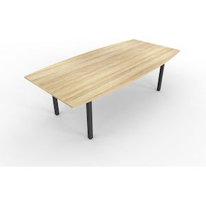 Cubit 2400 x 1200 Boat Shaped Boardroom Table