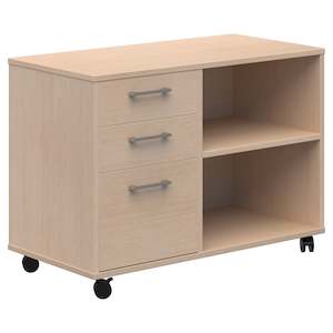 Cupboards: Mascot Mobile Caddy (Drawers & Open Shelving)